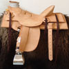 Full rough out working wade saddle with square skirts
